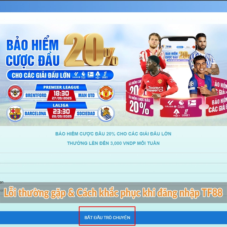 Lỗi thường gặp & Cách khắc phục khi đăng nhập TF88