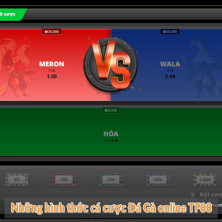 Những hình thức cá cược Đá Gà online TF88